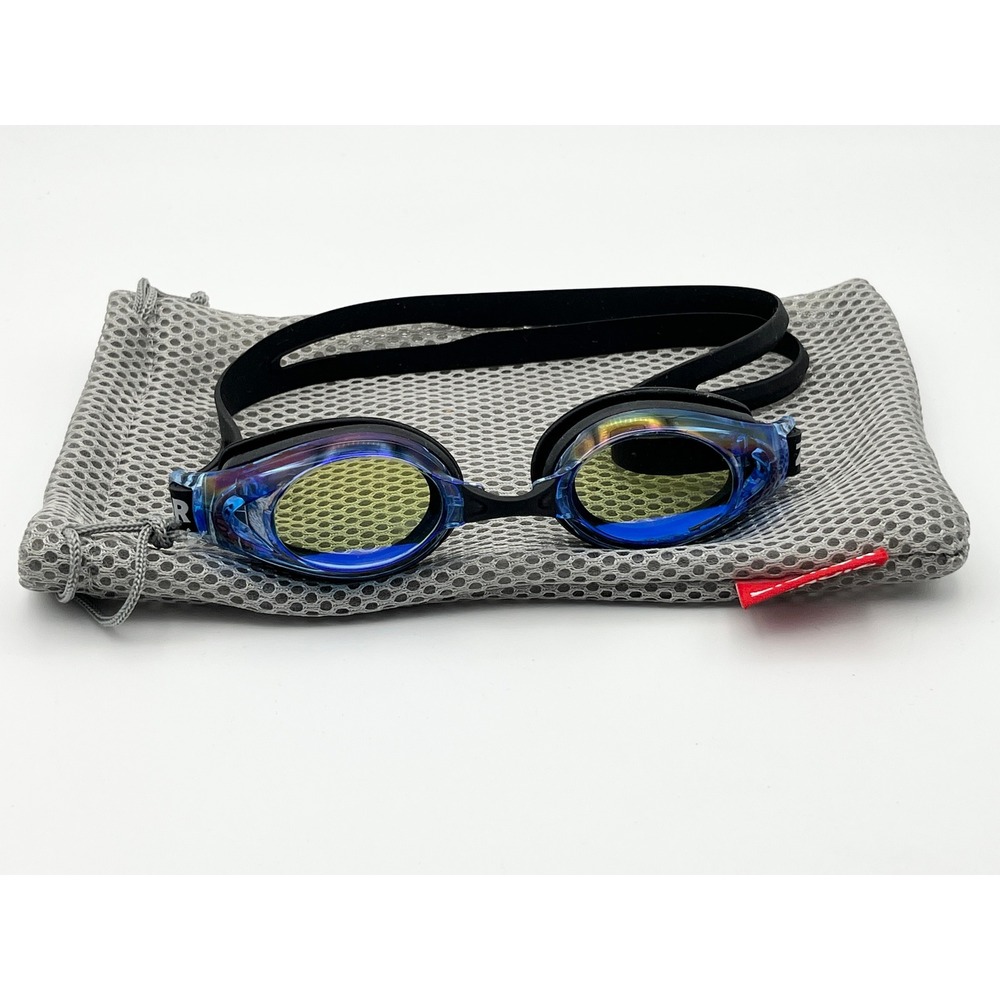 Zionor‎ G8 Swimming Goggles Mirrored Anti Fog UV Protection Blue Racing